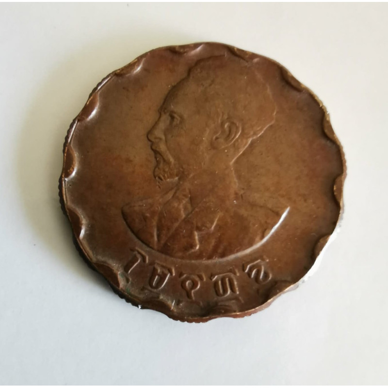 Monnaie ÉTHOPIE, HAILE SELASSIE I  - 25 Cents - 1944
