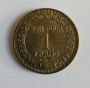 1 Franc 1924 Chambre De commerce